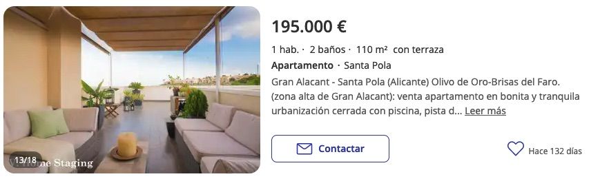 Santa Pola apartamento ha sido totalmente reformado