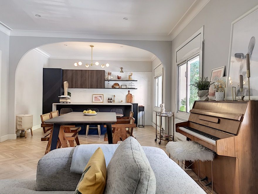 cocina abierta al salón