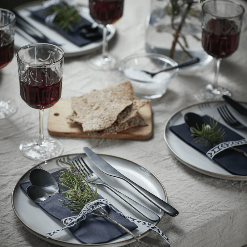 servilletas con detalle muerdago