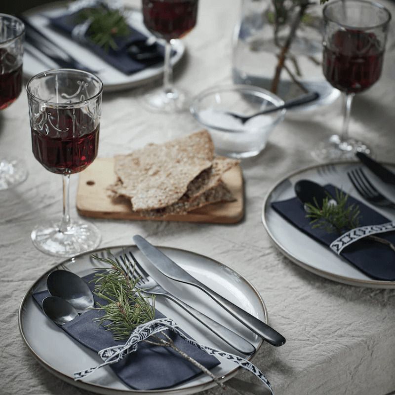 servilletas con detalle muerdago