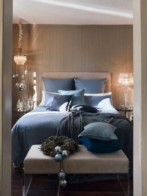 tendencia navidad azul y plata