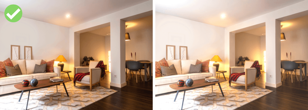 evita el uso del flash