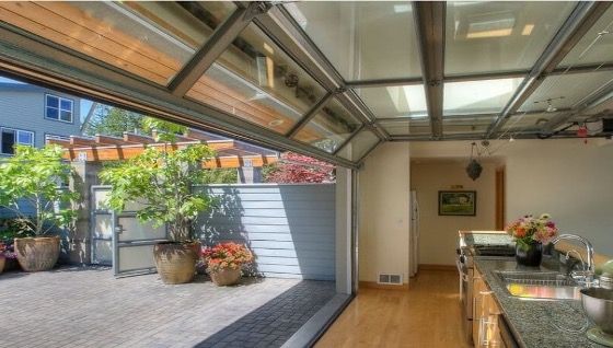 puerta para terraza seccional