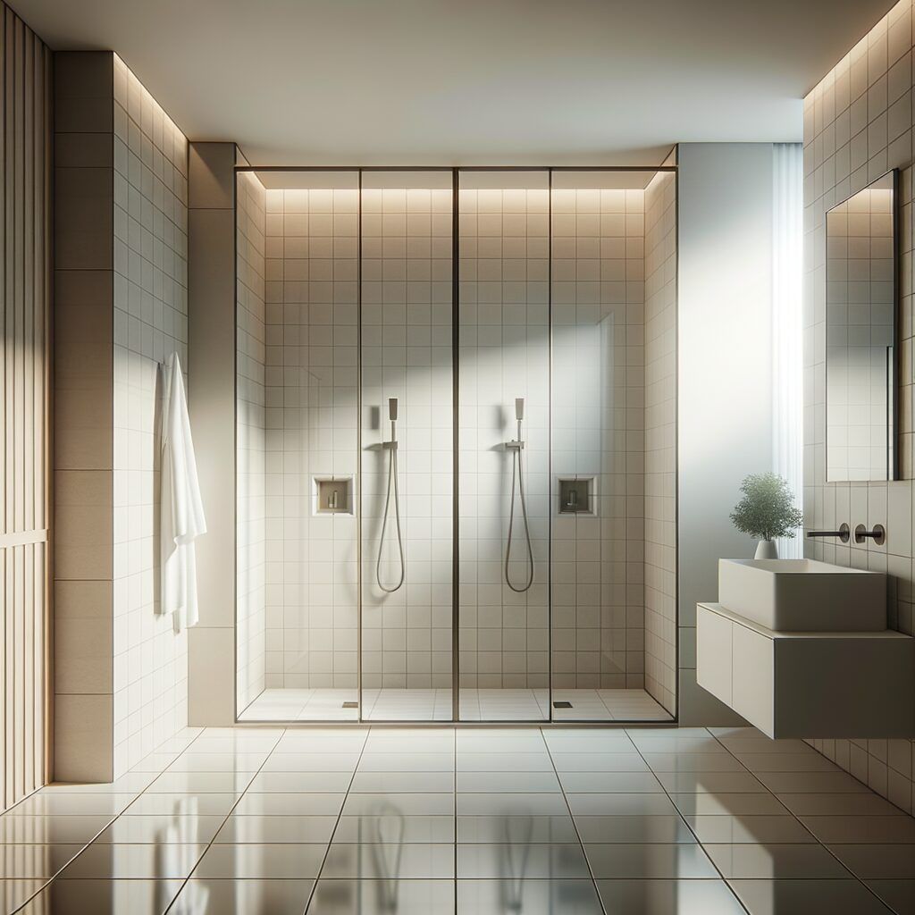 baño con ducha doble