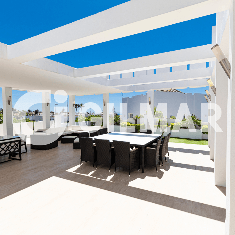 comedor exterior villa