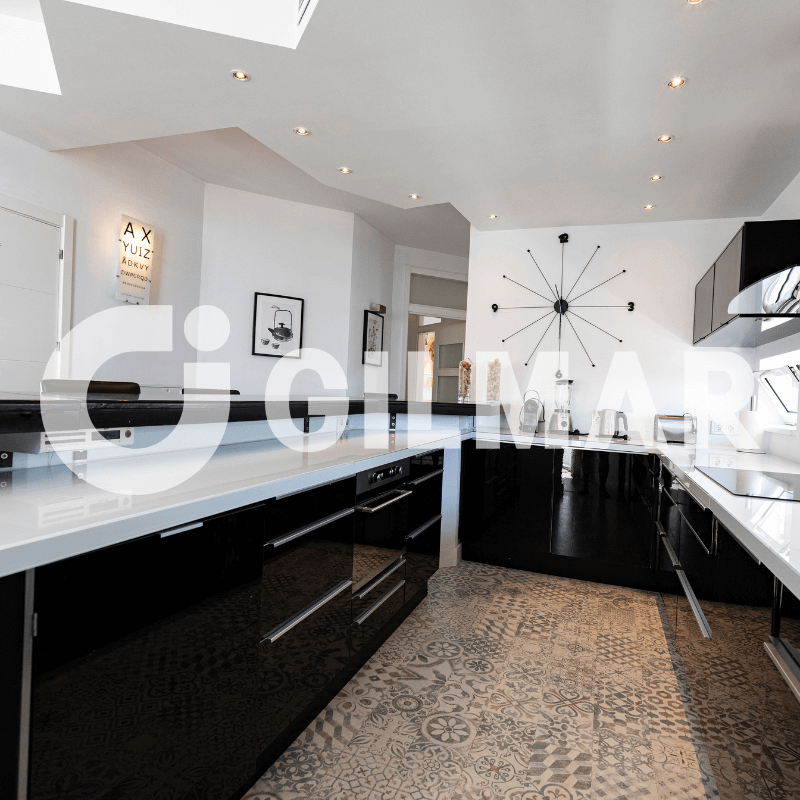 cocina interior villa flamingo