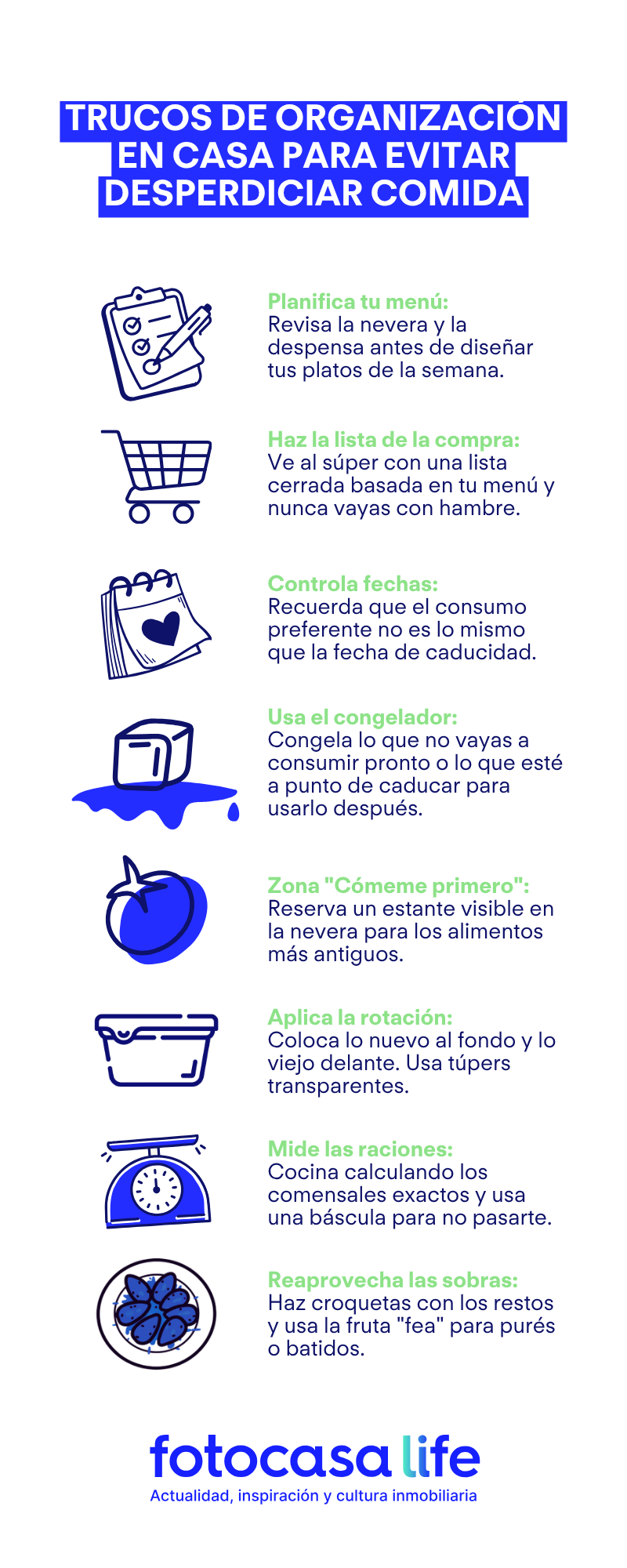 Trucos de organización en casa para evitar desperdiciar comida - Fotocasa Life