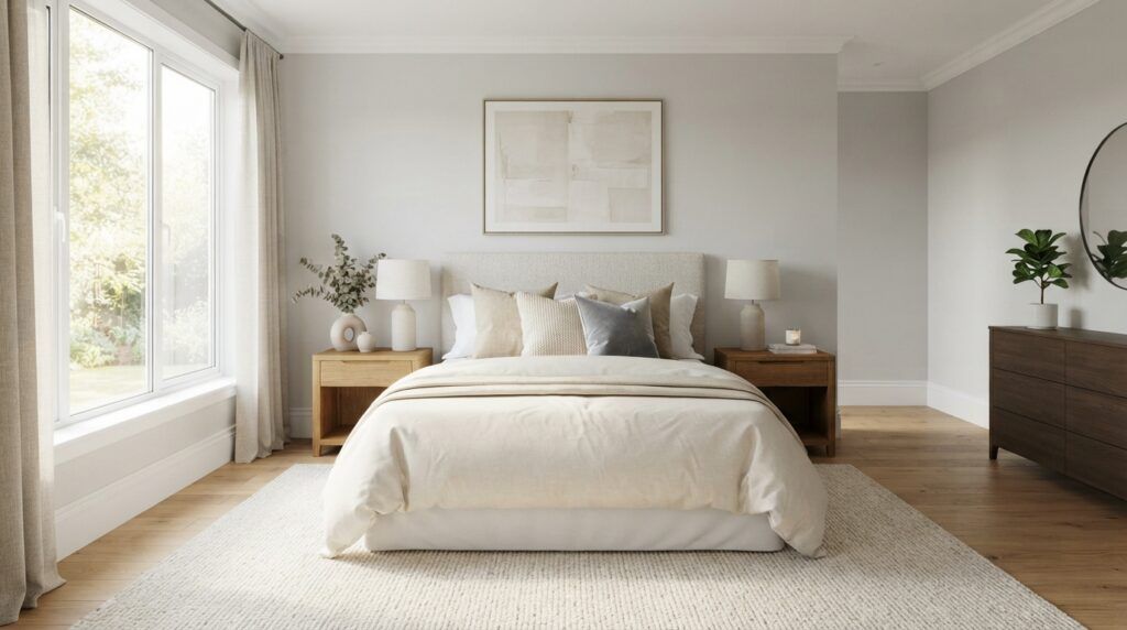 habitación con home staging {IA}