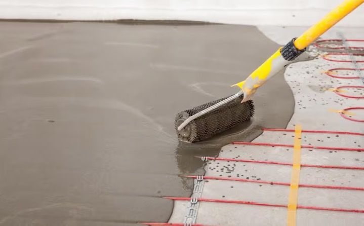 hormigón pulido para suelo radiante