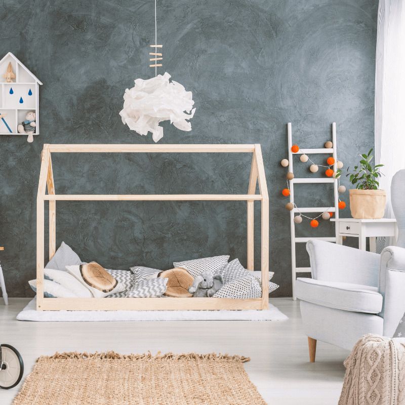 estantería escalera niños