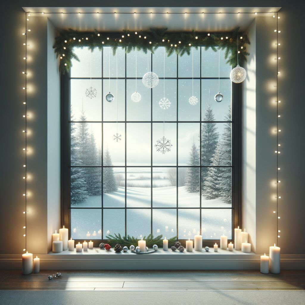 Decorar ventana navidad