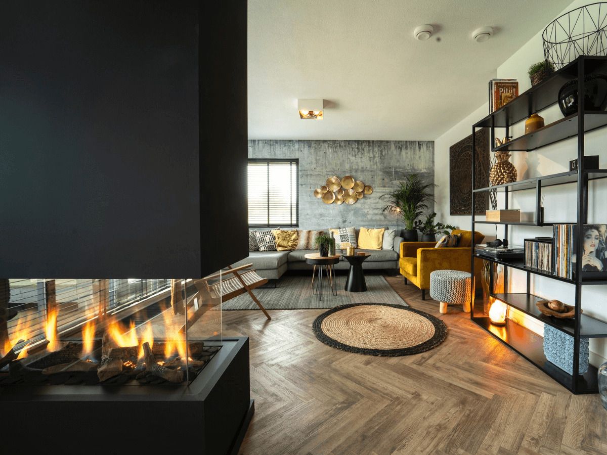 Cómo incluir una chimenea en un piso