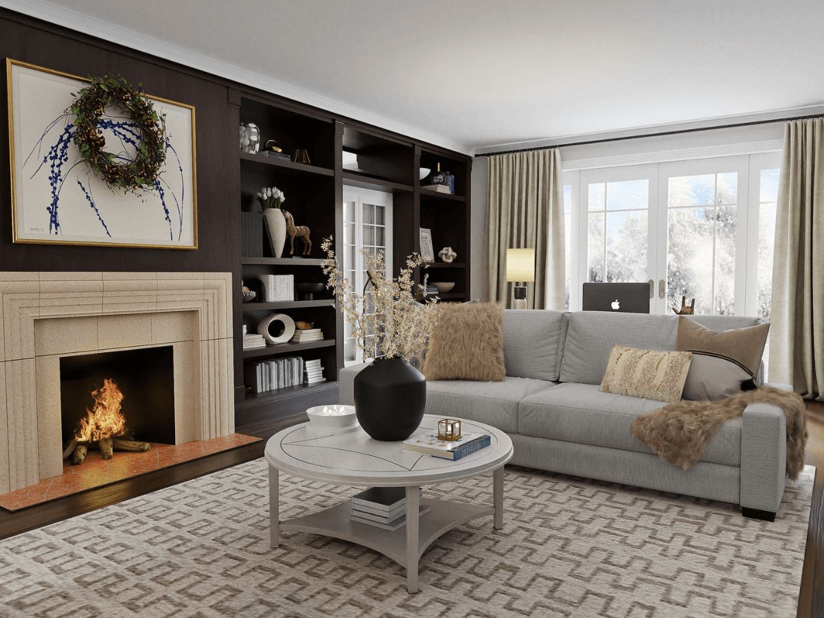 Cómo incluir una chimenea en un piso