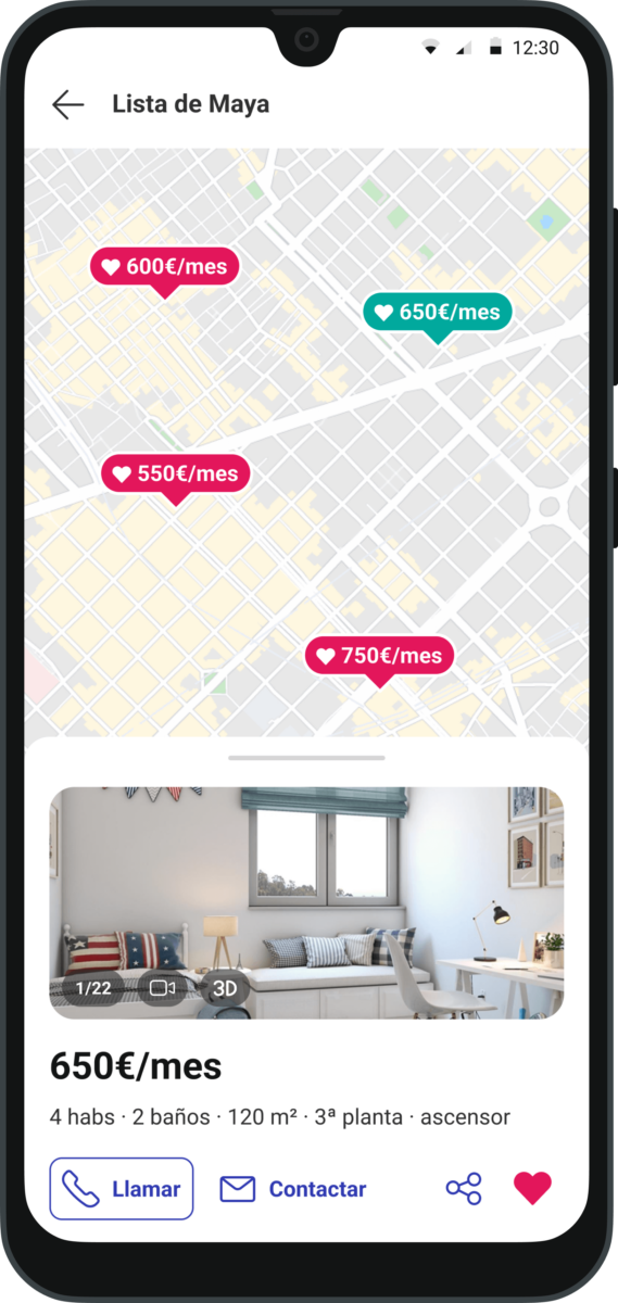 Listas de favoritos Fotocasa