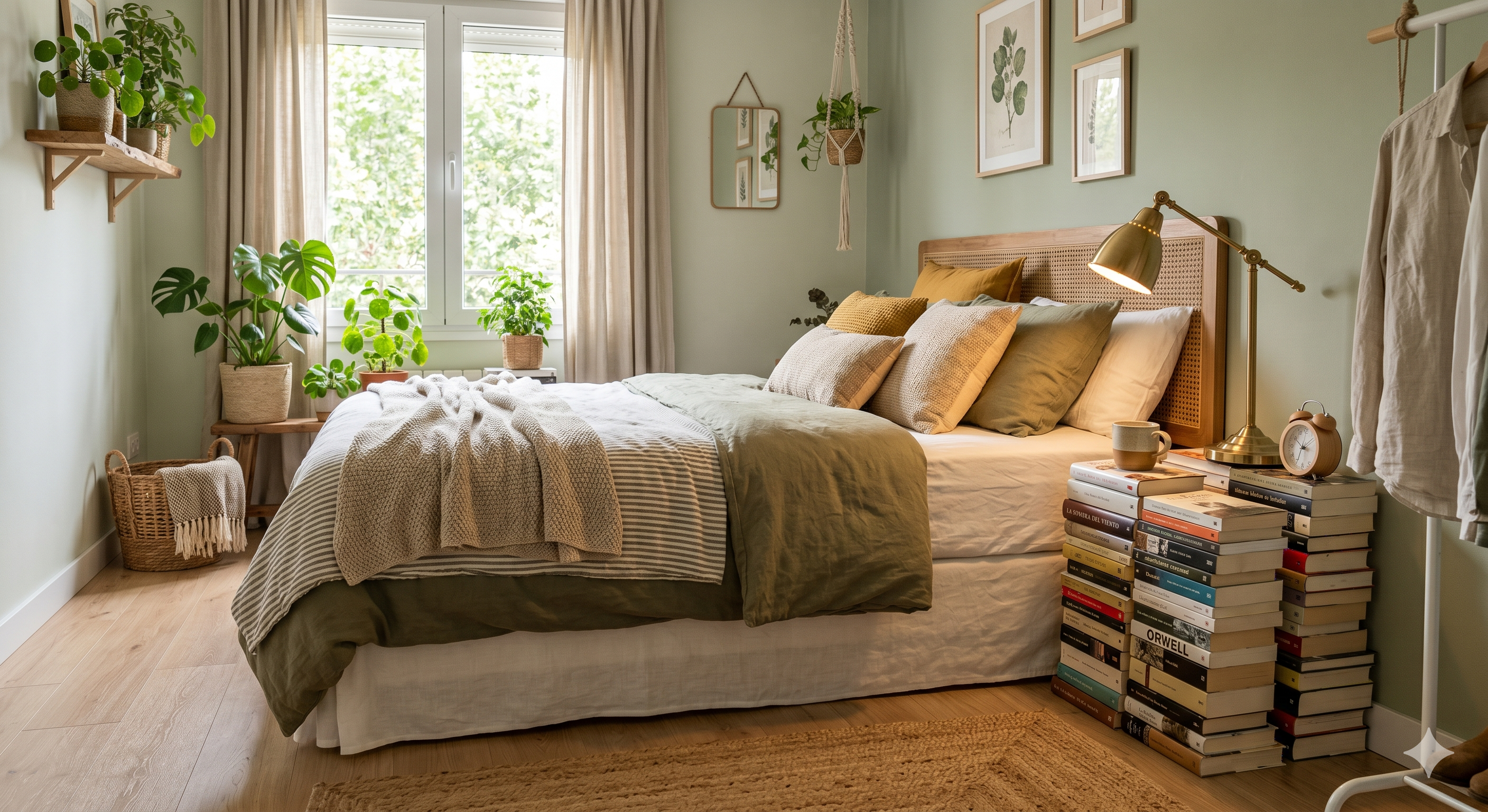 50 ideas de decoración baratas si acabas de mudarte a un nuevo piso - Fotocasa Life Mesitas de noche hechas con libros