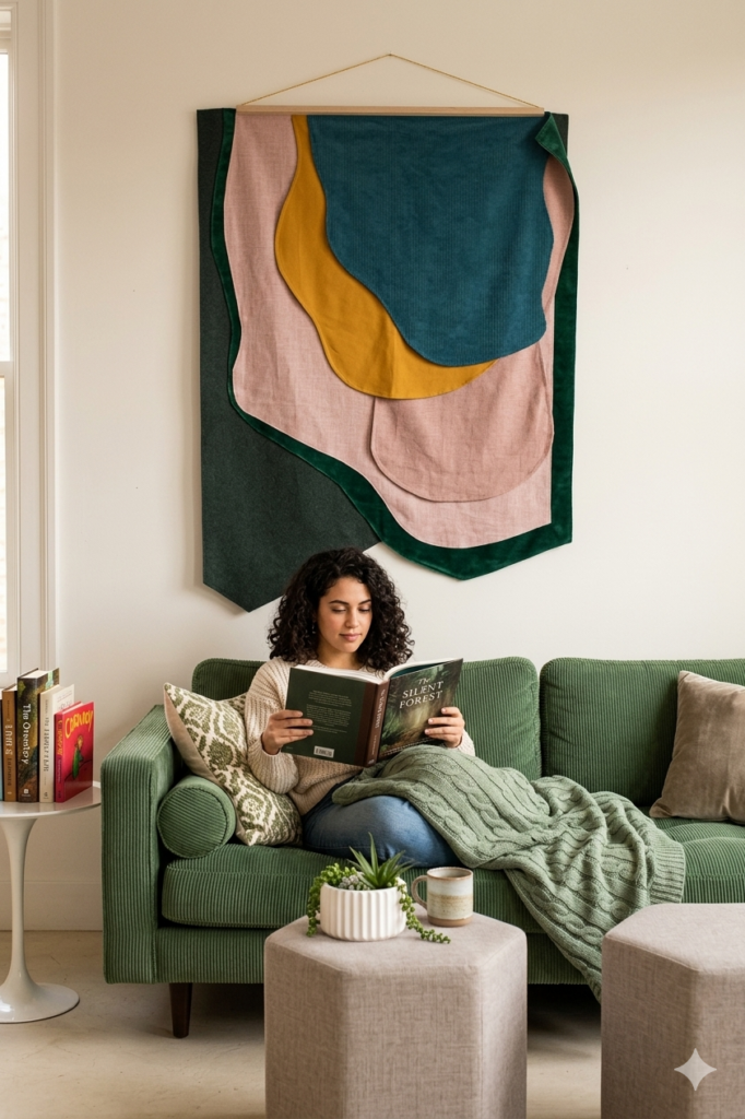 50 ideas de decoración baratas si acabas de mudarte a un nuevo piso - Fotocasa Life Tapiz hecho con tela