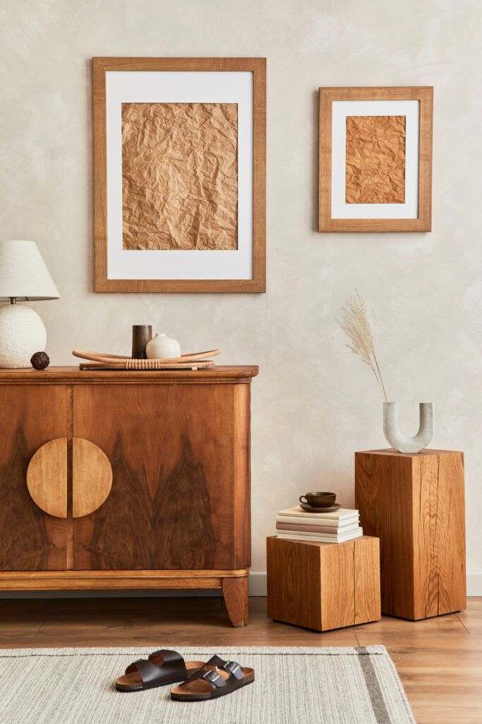 50 ideas de decoración baratas si acabas de mudarte a un nuevo piso - Fotocasa Life Cuadro con textura para el salón
