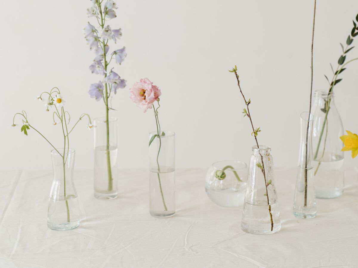 decoraciones diy jarrones de cristal