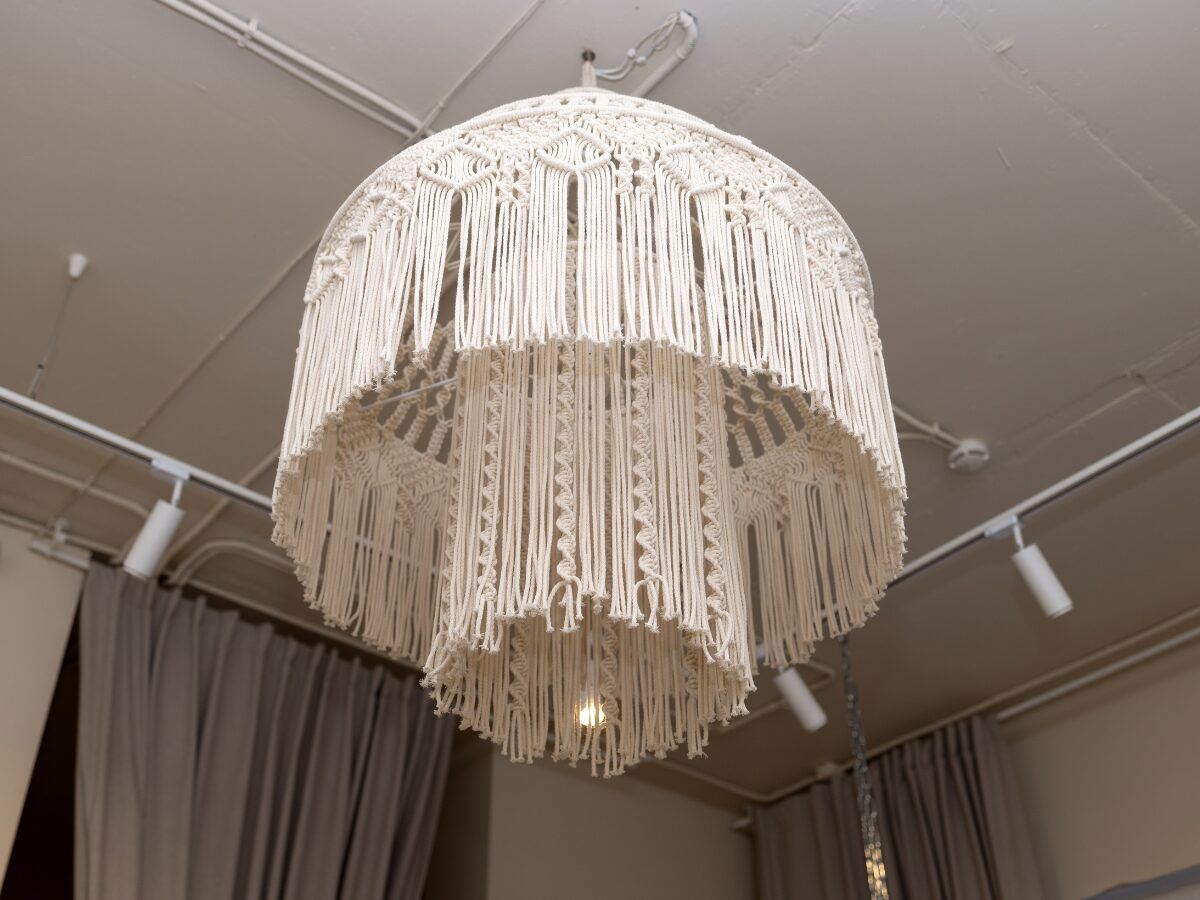 decoraciones diy lampara de tela