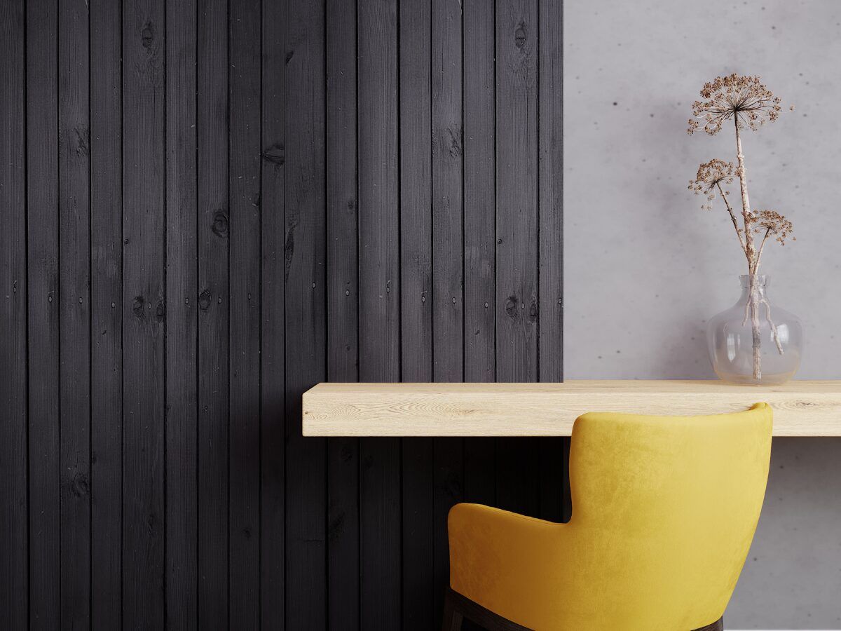 pared con madera diy