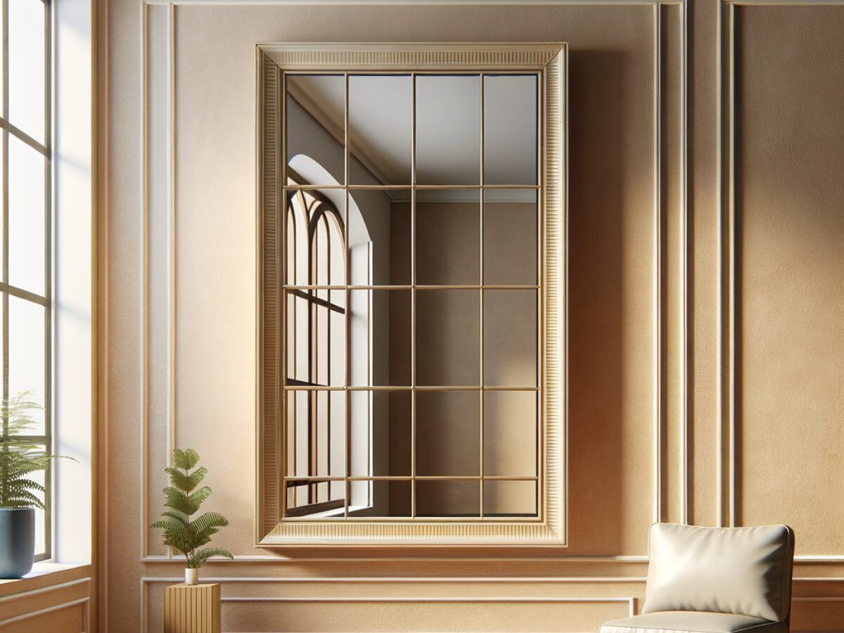 decoraciones diy espejo ventana