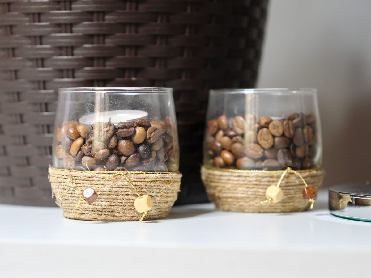 decoraciones diy portavelas