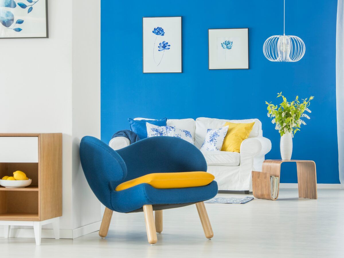 decoraciones diy pared de color