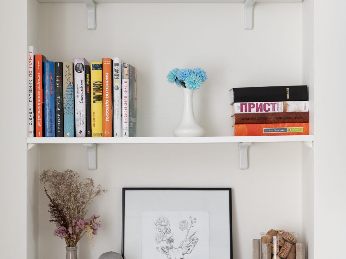 decoraciones diy librería