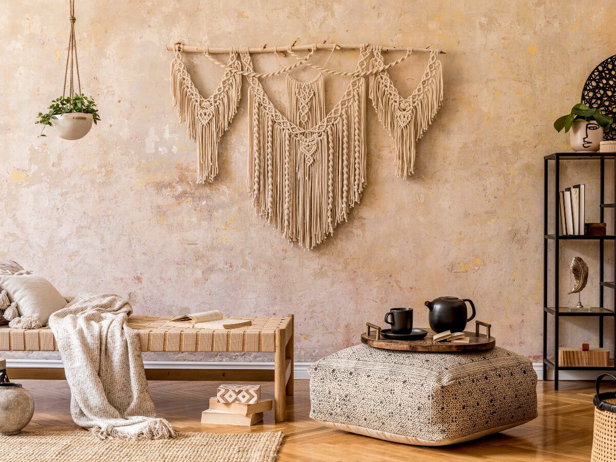 decoraciones diy tapiz macramé