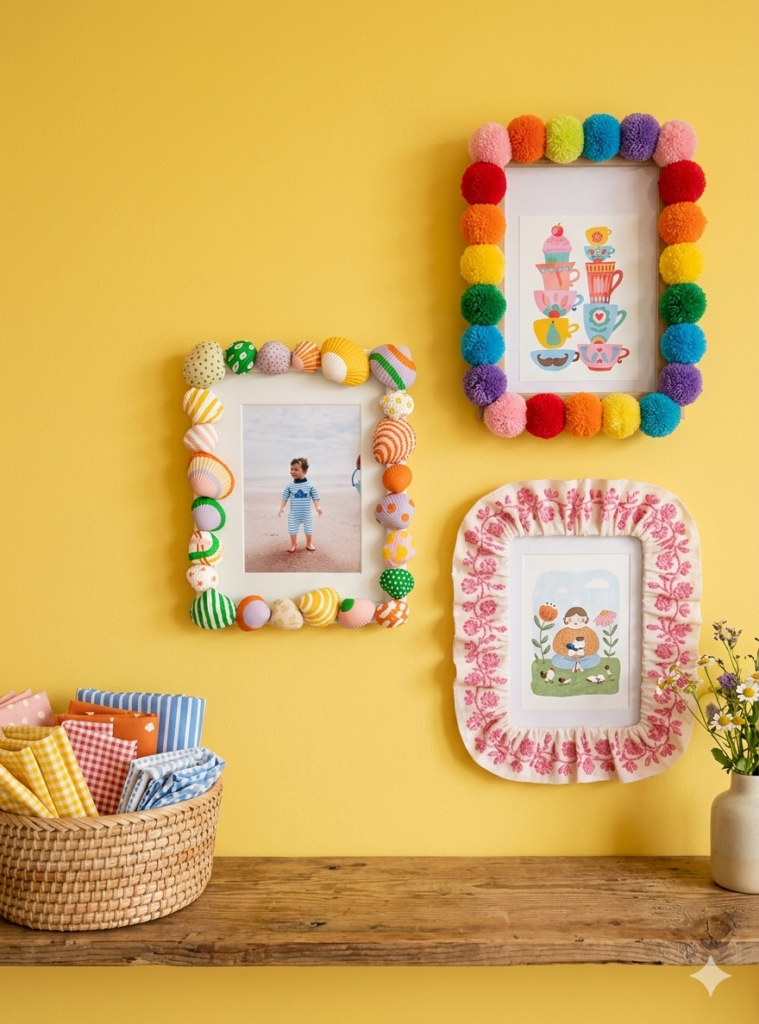 50 ideas de decoración baratas si acabas de mudarte a un nuevo piso - Fotocasa Life marcos de fotos DIY