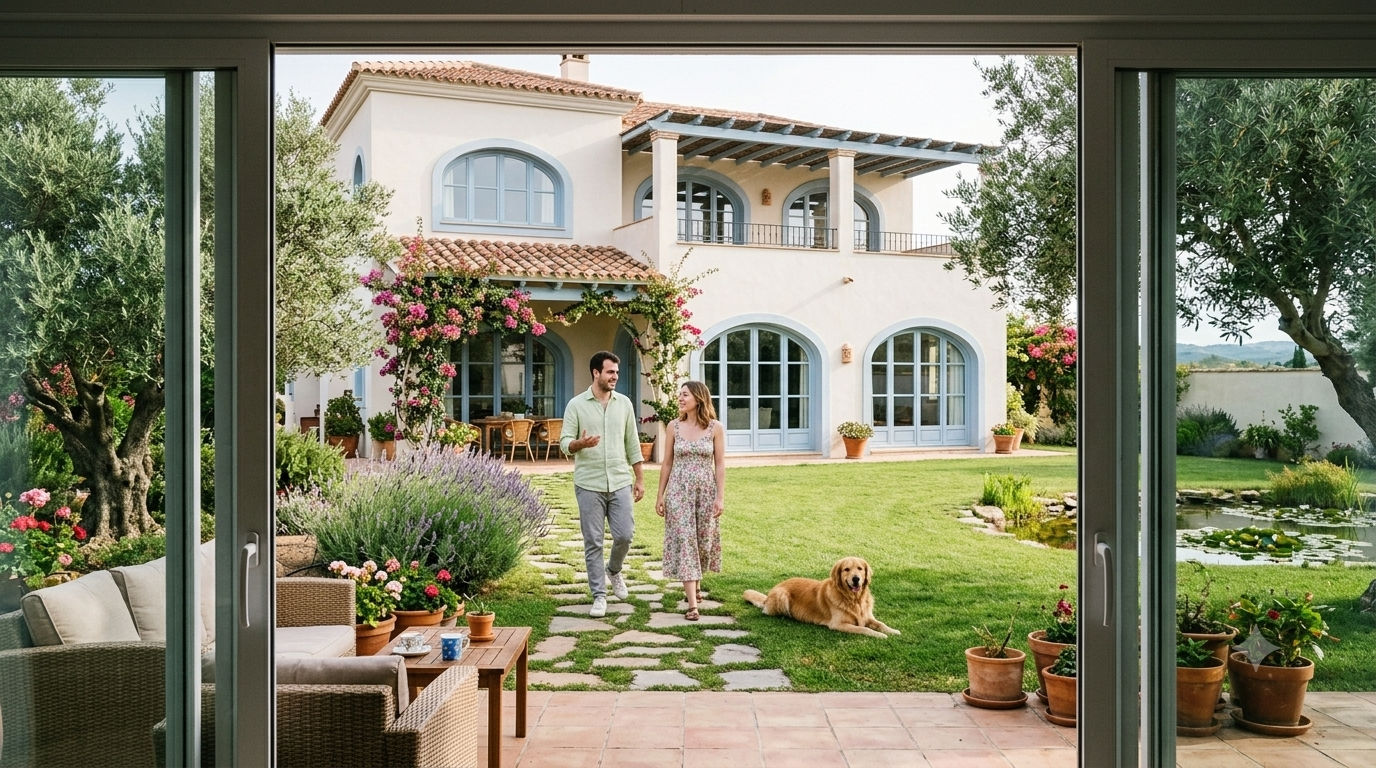¿Dónde hay más viviendas con terrazas, jardines y patios en España?