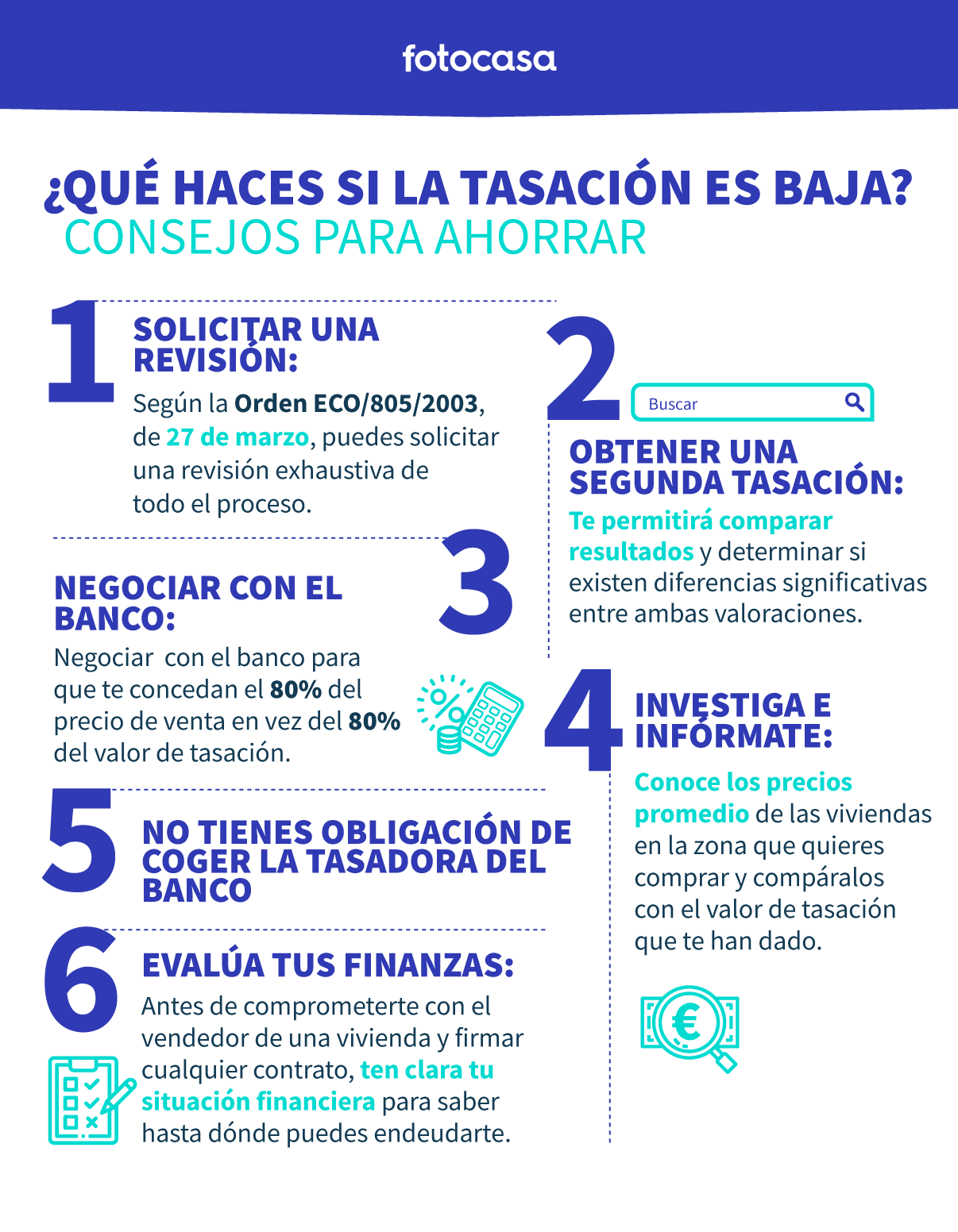que hacer si la tasacion es baja