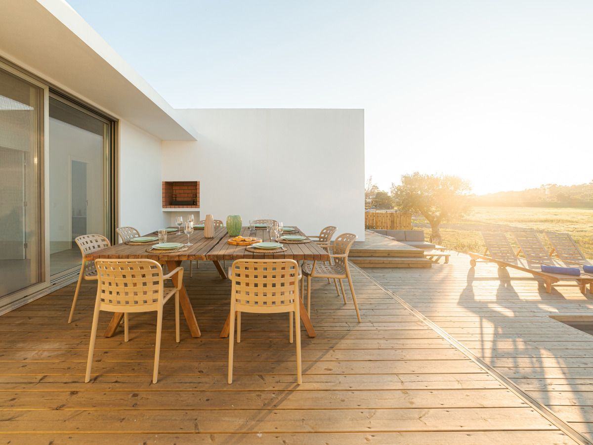 Limpiar muebles de exterior 