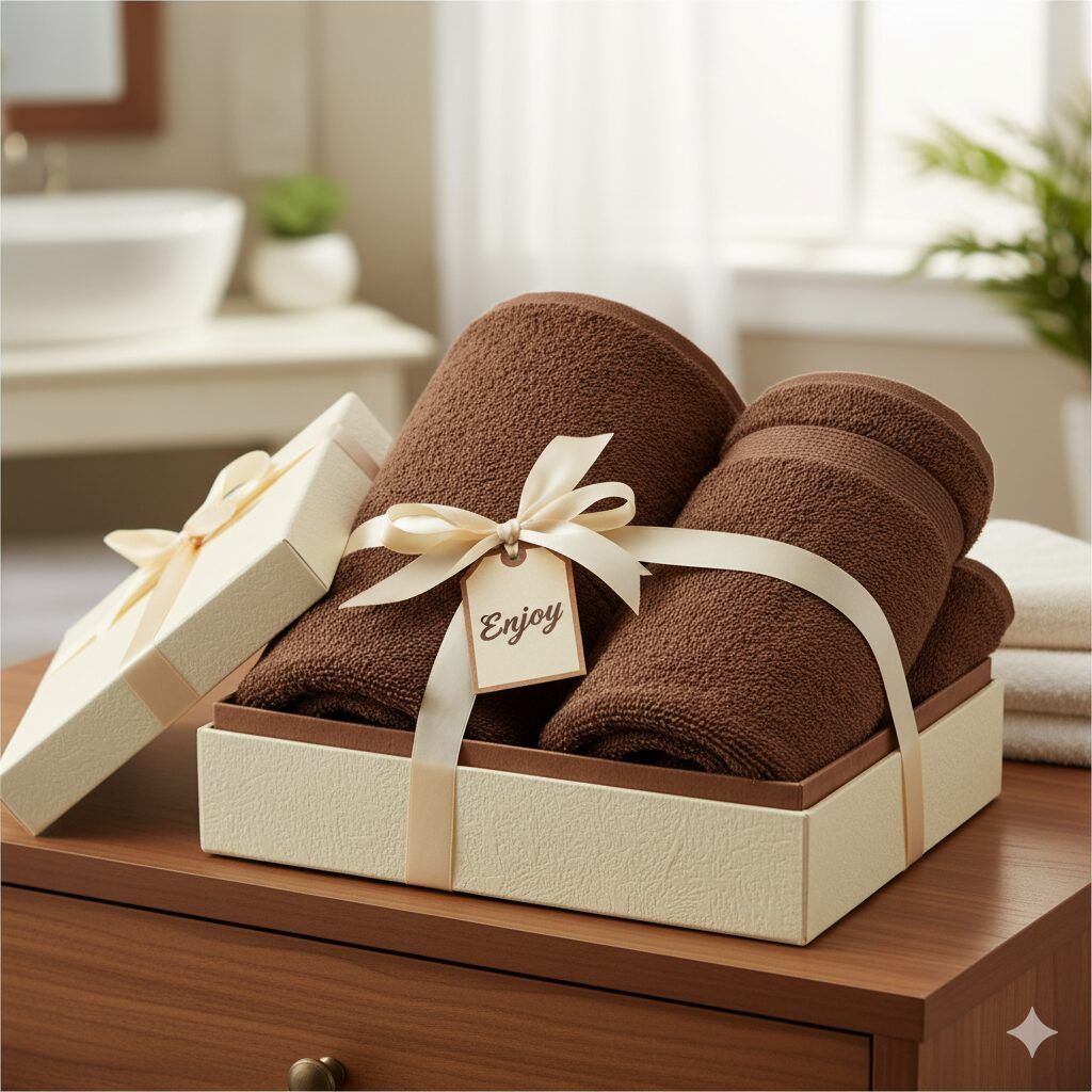 Regalar un juego de toallas