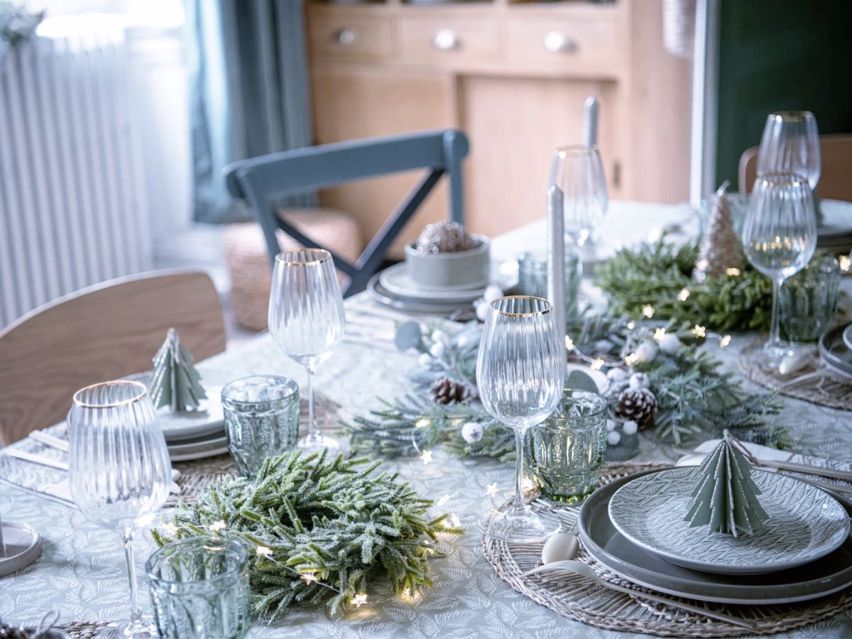Detalles navideños para mesa de comedor