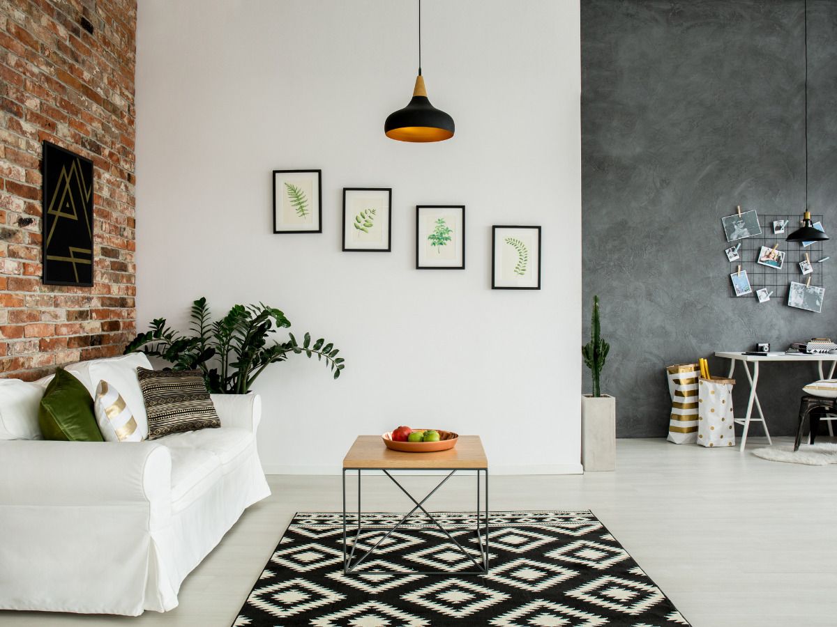 separar espacios en un loft pintura