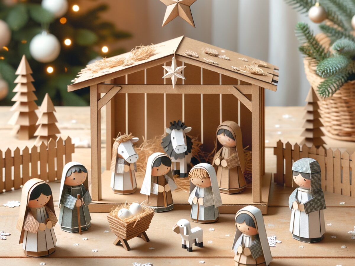 Decoraciones DIY de navidad para hacer con niños