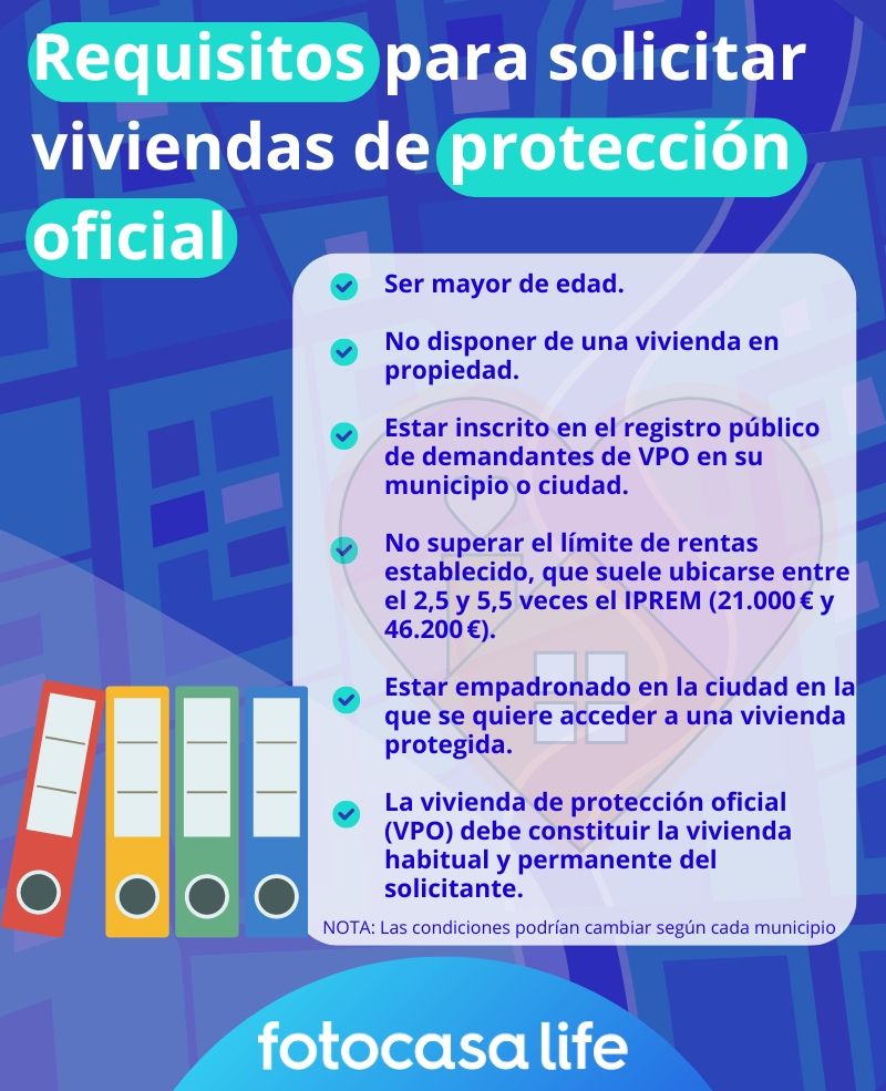 Cómo poder solicitar viviendas de protección oficial