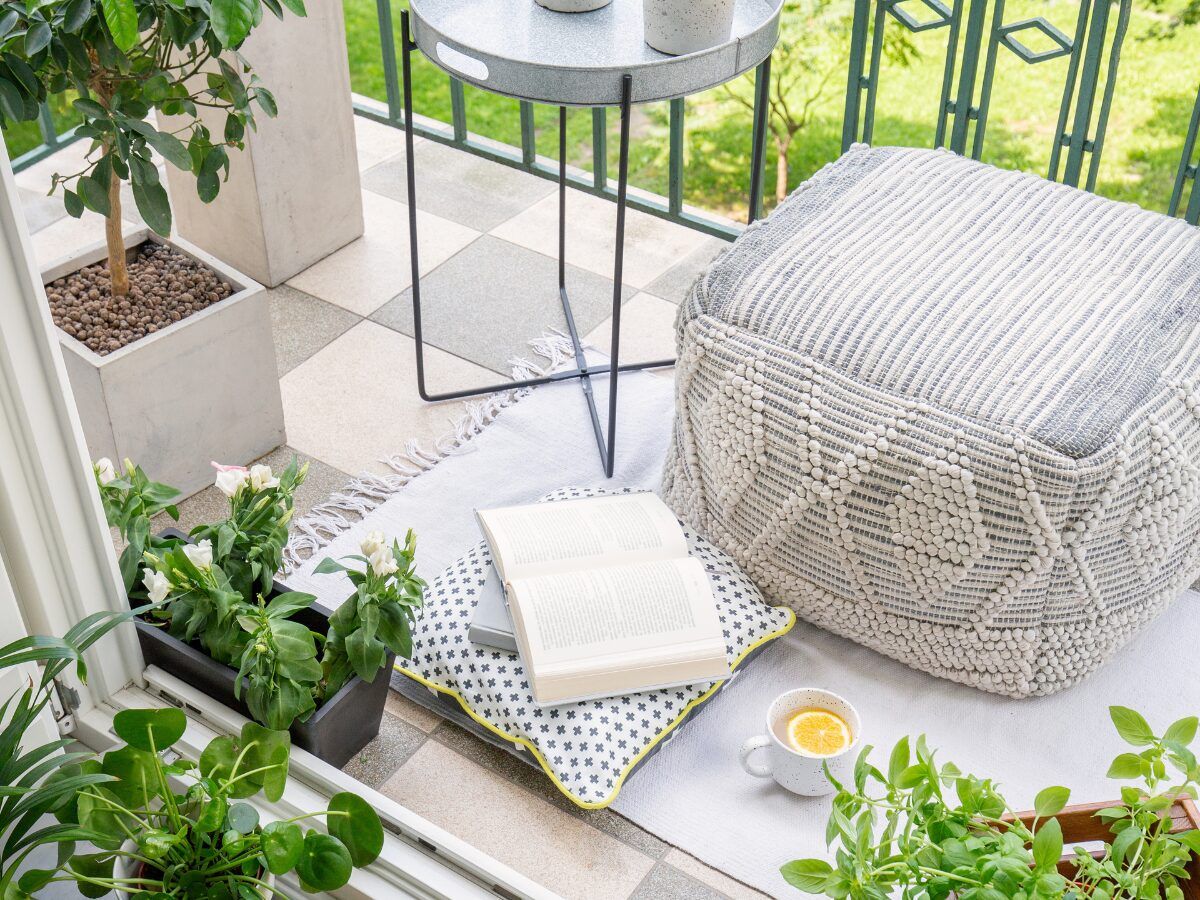 decorar balcon boho