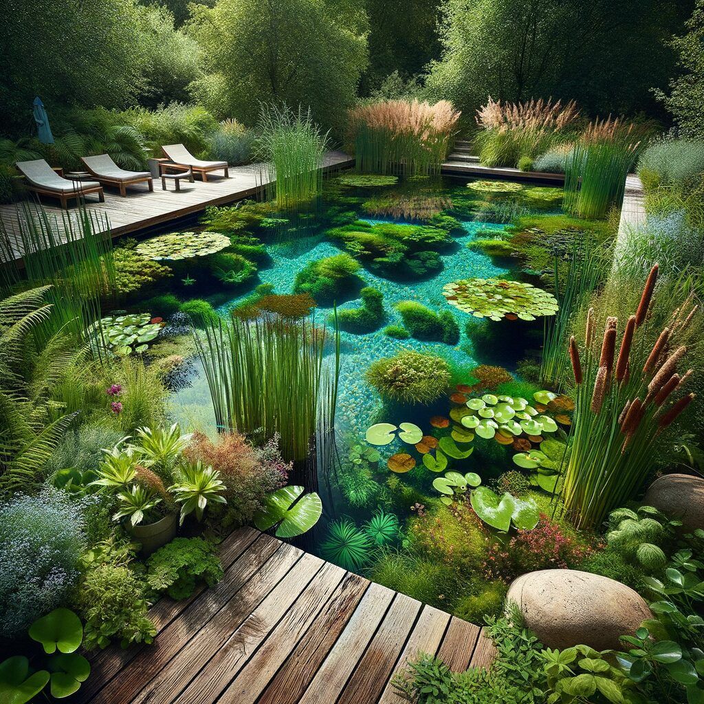 Piscinas con ecosistemas naturales