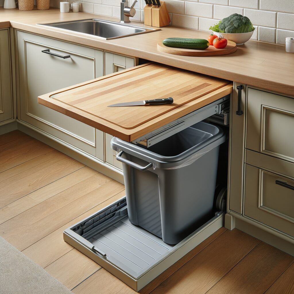 30 ideas baratas para tu cocina nueva que te encantarán - Fotocasa Life Tabla de cocina escondida