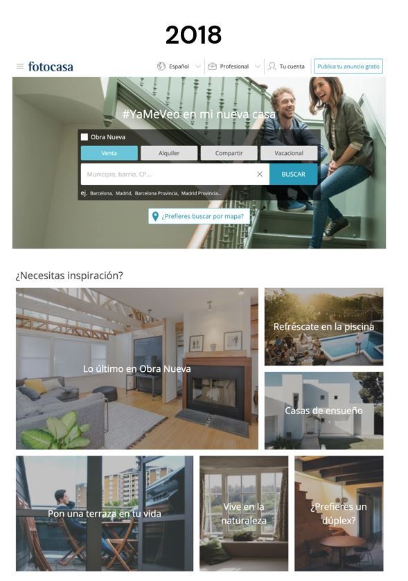 Fotocasa en 2018