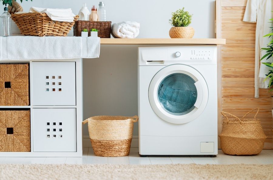 Ideas de decoración y diseño para un cuarto de lavado pequeño