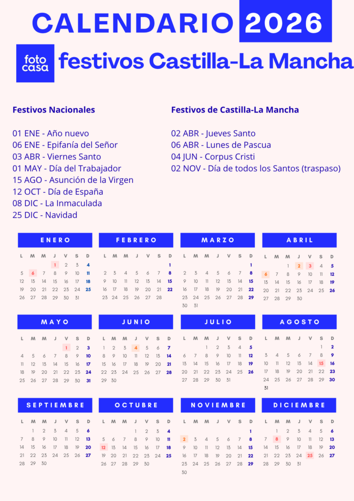 calendario laboral 2026 castilla la mancha