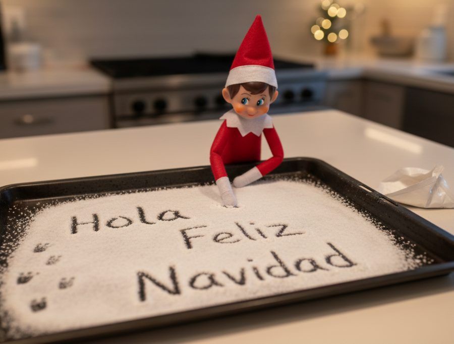 Elfo travieso feliz navidad