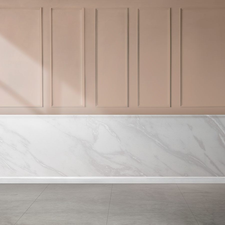 Zocalos elegantes en pasillos estrechos