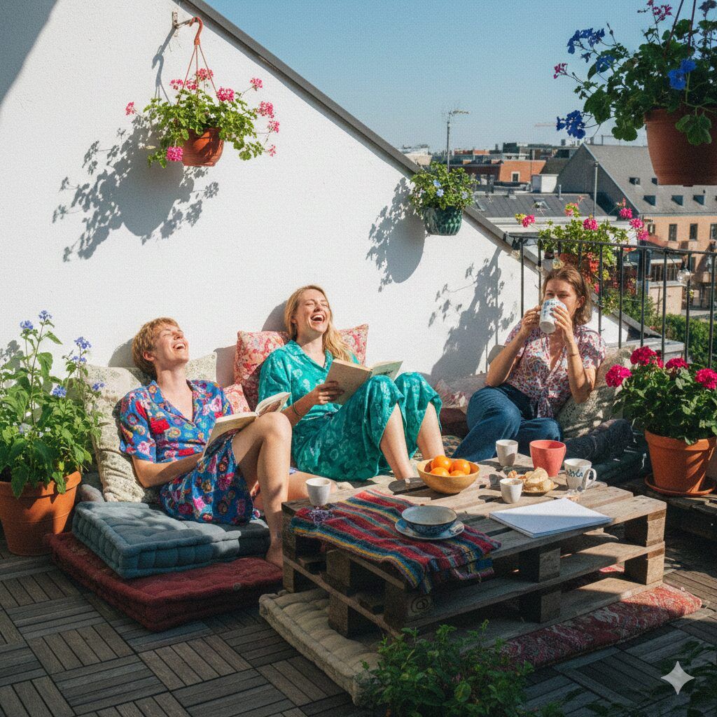 Qué elementos son adecuados para decorar la terraza de un ático