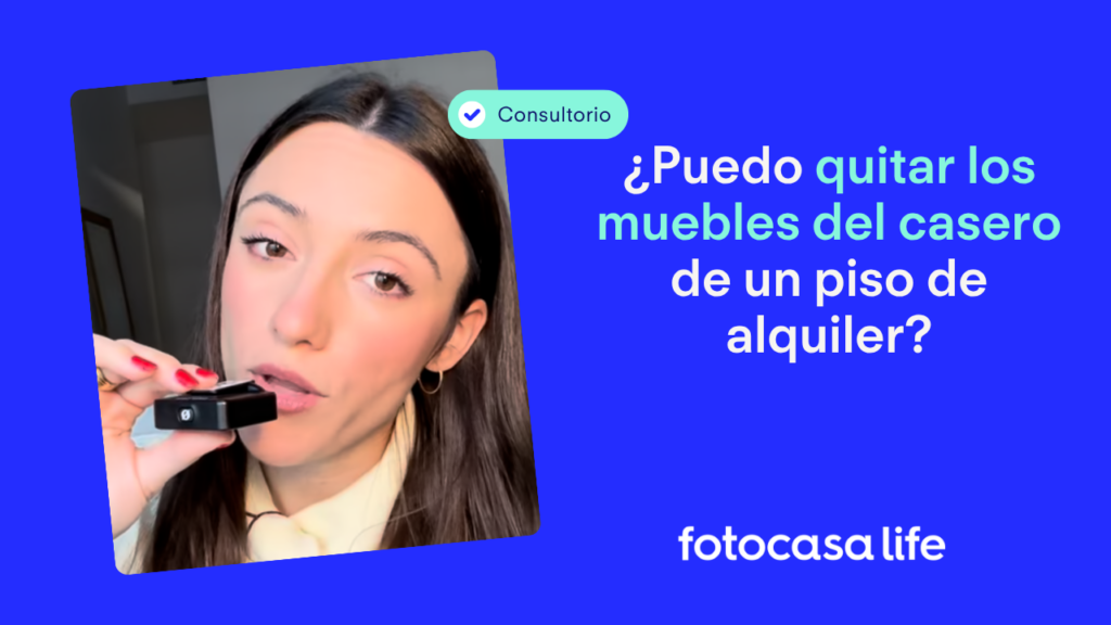 ¿Puedo quitar los muebles del casero de un piso de alquiler?