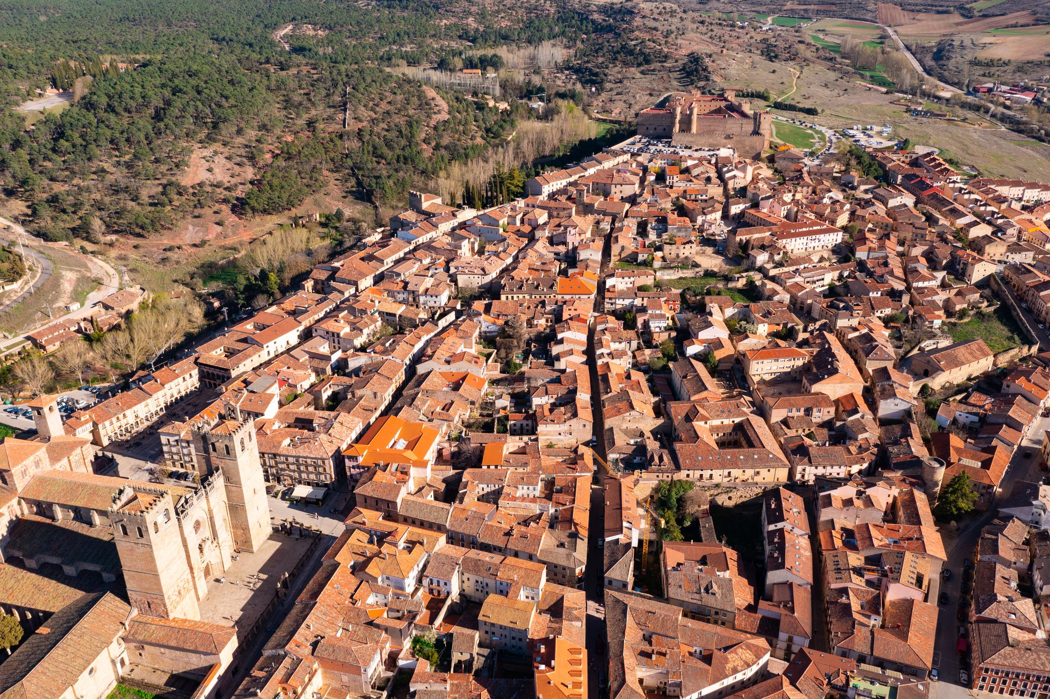 Vista de pájaro de Sigüenza