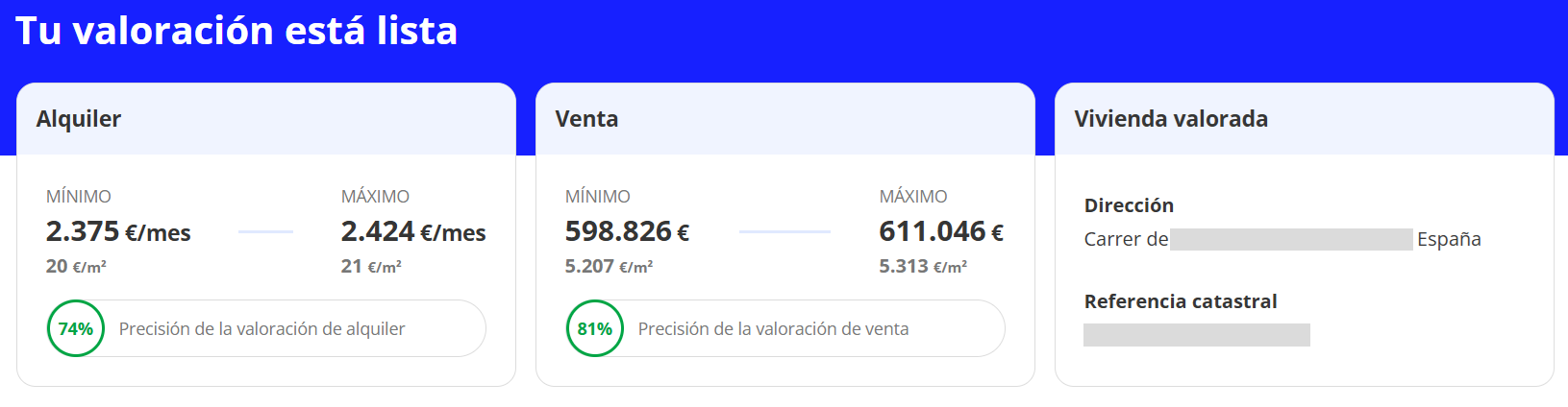 Servicio de tasación online de Fotocasa para conocer el precio del alquiler de una vivienda